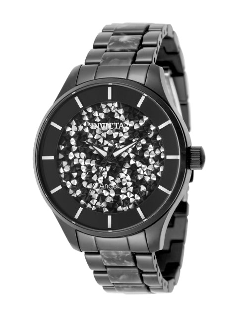Invicta Black Crystal Dial Bracelet Watch